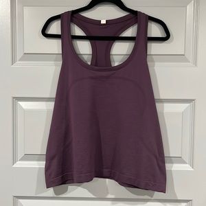 Lululemon Swiftly Tech Racerback Tank 2.0 Race Length Cropped Grape Thistle 16